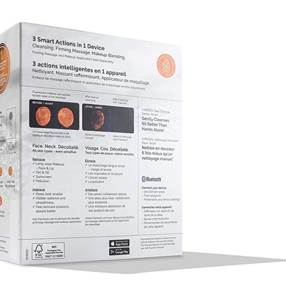 Clarisonic Mia Smart 3-in-1 App Connected Sonic Cleansing Device - WHITE - Picture 3 of 17